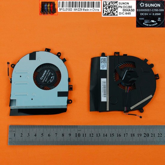 VENTILADOR CPU LENOVO IDEAPAD 500S-13ISK U31-70 E31-70 E31-80 SERIES | EG50050S1-C760-S99 DC28000HAS0 LENOVO 07964