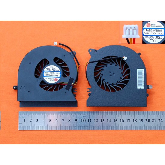 VENTILADOR MSI GT72 GT72S GT72VR 1781 1782 SERIES | PABD19735BM MSI 07299