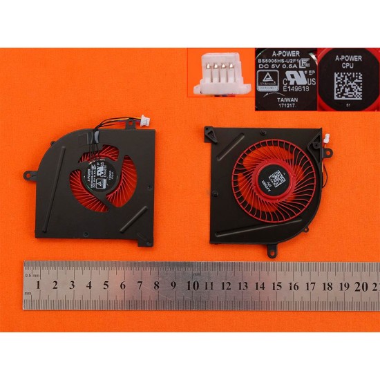 VENTILADOR CPU MSI GS63VR GS73VR SERIES | BS5005HS-U2F1 MSI 07990