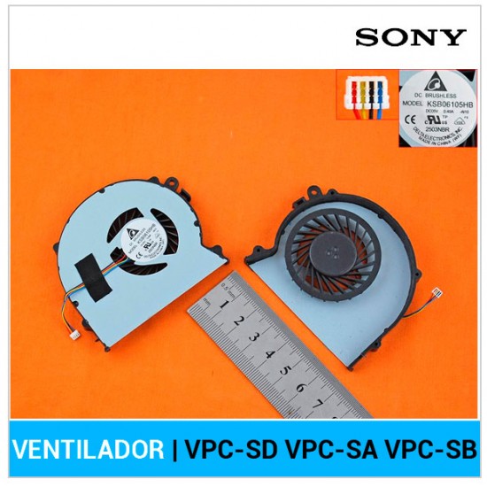 VENTILADOR CPU SONY VAIO VPC-SD VPC-SA VPC-SB SERIES SONY 04614