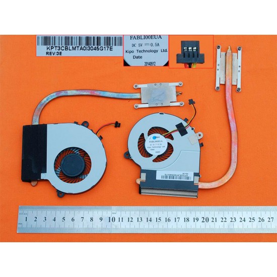 VENTILADOR CPU CON DISIPADOR TOSHIBA SATELLITE L50-B SERIES | FABLI00EUA TOSHIBA 07011
