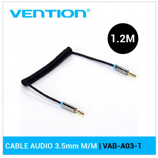 VENTION CABLE DE AUDIO M/M JACK 3.5MM | FLEXIBLE 1.2M | VAB-A03-1 VENTION 04491