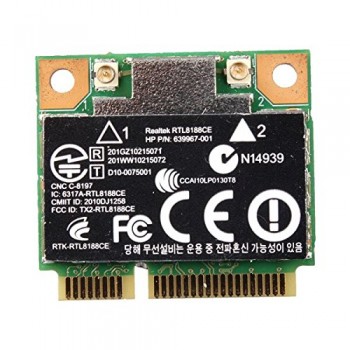 TARJETA WIRELESS INTERNA | REALTEK RTL8188CE | 640926-001